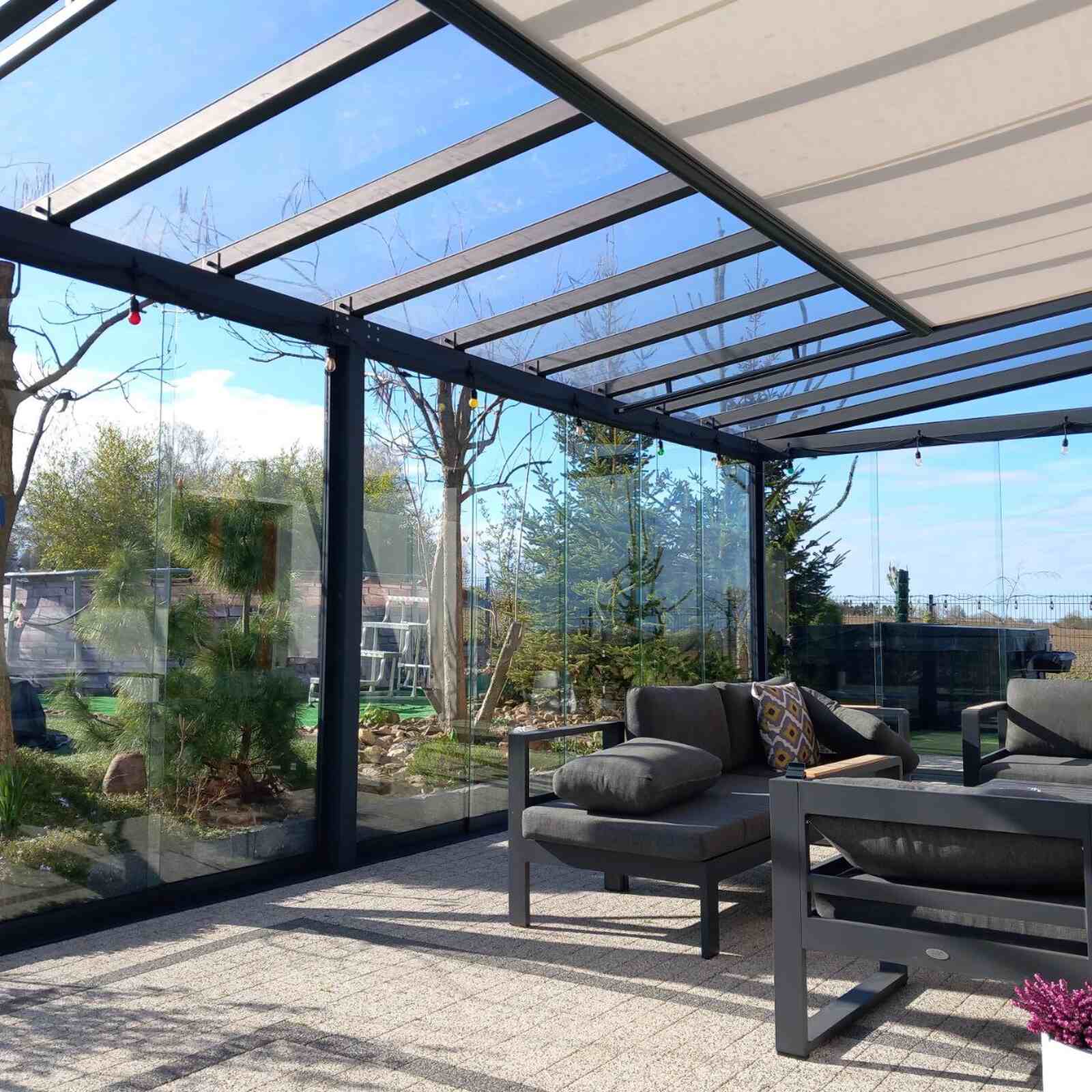 Przesuwne szyby tarasowe w aluminiowej ramie