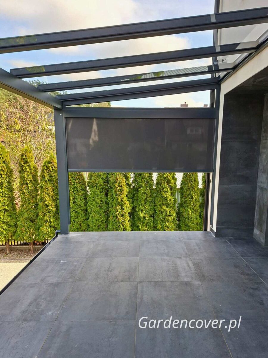 Refleksol ZIP elektryczny zadaszenie tarasu Poznań markiza boczna
