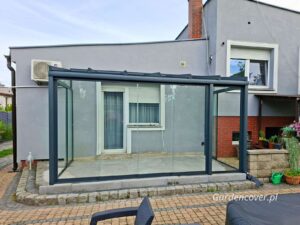 Szyby przesuwne na taras Kalisz cztery skrzydła frontowe