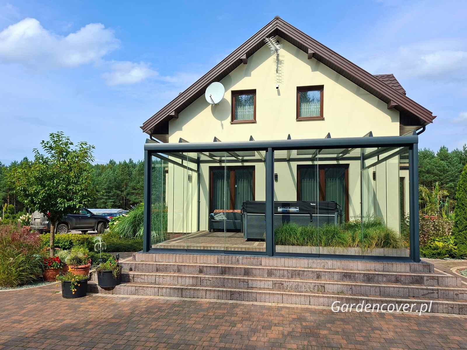 Zabudowa tarasu Wrocław głębokość 5,5 metra system premium