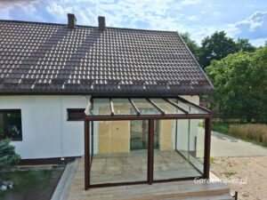 Dach szklany VSG 44.2 zabudowa tarasu Łódź