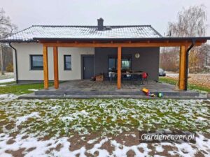 Systemy szklane przesuwne duży taras Łódź